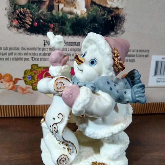 Porcelain snowman family - Picture 8 of 9